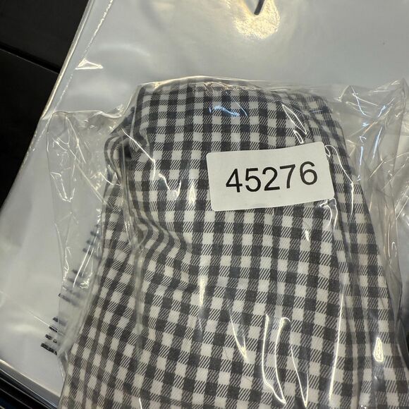 Banana Republic Shirt Men M Medium Gray Plaid Button Up Wrinkle Resistant Cotton - Picture 8 of 8